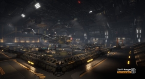 【UE】科幻停机坪  Sci-Fi Hangar