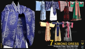 7+亚洲日韩和服裙子套装 7 KIMONO DRESS VOL 2