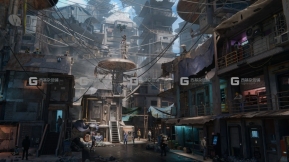 【Kitbash3D】科幻赛博未来平民窟 Future Slums2