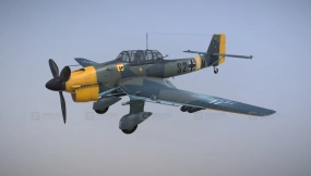 斯图卡 B2 俯冲轰炸机 (S2+AM) 飞行姿态 Stuka B2 Dive Bomber (S2+AM) Flying Position