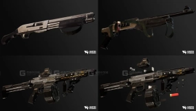 【UE】FPS 4K定制现代霰弹枪 - 第一卷（定制现代霰弹枪 3D武器）  FPS 4K Custom Modern Shotguns - VOL.1 (Custom Modern Shotguns Shotgun Weapon 3D)