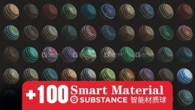 100组Substance智能材质球 Artstation – 100 Smart Material Bundle