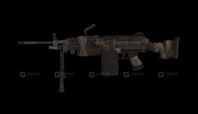 M249班用自动武器-M-249 SAW 3D model-2