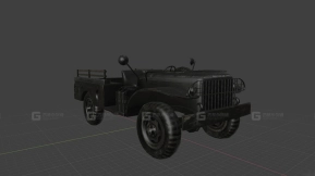 道奇WC 51 - Dodge WC 51 3D model-1