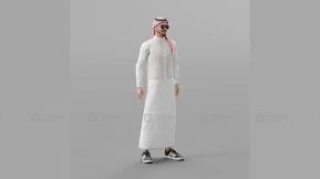 可说话的绑定阿拉伯男性角色 - Talking Rigged Arab Man