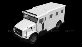 警用围栏卡车 - Police Stockade 3D model-204