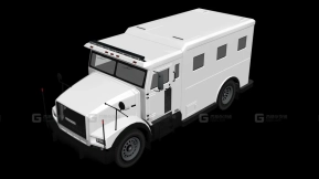 警用围栏卡车 - Police Stockade 3D model-204