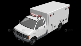 救护车 - Ambulance 3D model-215