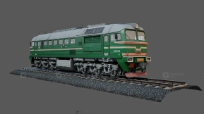 ДМ62型内燃机车 - Тепловоз ДМ62 3D model-9