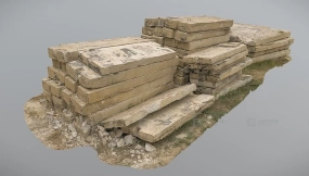 钢筋混凝土块堆3 Pile of reinforced concrete blocks 3