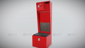 体育器材 足球储物柜 01 PBR游戏就绪 Sports - Soccer Locker 01 - PBR Game Ready