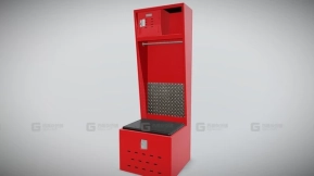 体育器材 足球储物柜 01 PBR游戏就绪 Sports - Soccer Locker 01 - PBR Game Ready