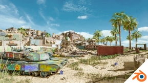 沙滩沼泽（使命召唤现代战争重制版）UE5.6与Blender版本 Beach Bog (MW Remastered) [UE 5.6 + Blender]