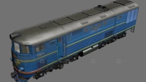 TE7型机车 - Locomotive TE7 3D model-62