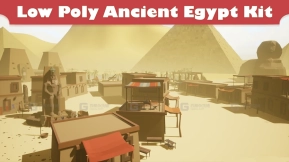 【UE】低多边形古埃及套装  Low Poly Ancient Egypt Kit