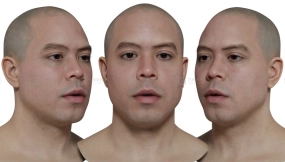 写实男性头像扫描模型11 HD Male Head Model 11