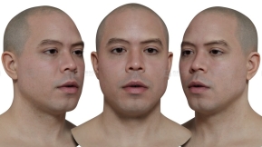 写实男性头像扫描模型11 HD Male Head Model 11
