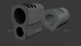手枪补偿器 3D模型-69 Pistol compensator 3D model-69