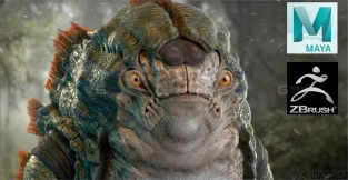 Maya+ZBrush2020制作外星生物角色全流程