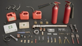 【UE】生存恐怖游戏道具包  Survival Horror Inventory Props Pack