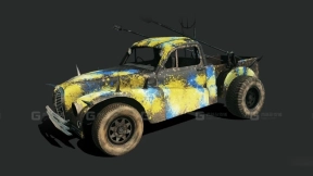 奥斯汀A70（斯卡特巴格） - Austin A70 (Scutterbug) 3D model-66