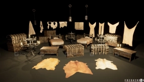 【UE】中世纪村庄道具包  Medieval Village Props Package