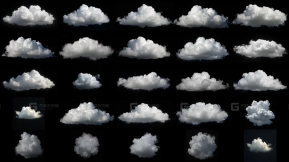 云朵白云图片素材 2D Cloud Textures Pack