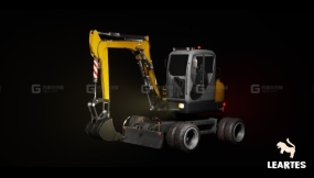 【UE】可驾驶动画挖掘机  Driveable Excavator Construction Excavator