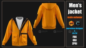 男士运动卫衣夹克短袖连帽 Men's Jacket