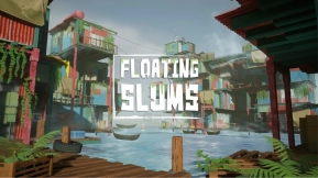 【UE5.0】风格化漂浮贫民窟（风格化漂浮废弃城市 3D）  Stylized Floating Slums ( Stylized Floating Floating Abandoned City City 3D )