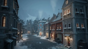 【UE】风格化冬季城市环境  Stylized winter city environment