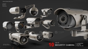 监控摄像头模型  SECURITY CAMERA VOL 01
