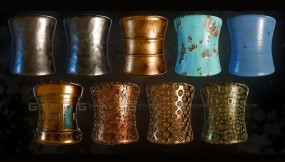 材质 风格化金属 01  Materials Stylized Metals 01