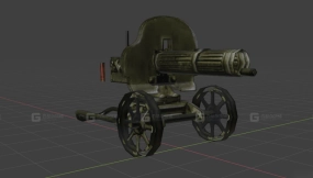 7.62毫米马克沁3D模型-36 - 7,62 Maxim 3D model-36