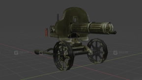 7.62毫米马克沁3D模型-36 - 7,62 Maxim 3D model-36