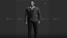 3A级游戏角色服装设计工作流程视频教程Realistic Clothing Workflow for AAA Game Male Characters
