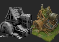【MAYA 场景制作】游戏建模小场景制作；零基础案例教程；别再说你学不会了，那是没找对人！！！