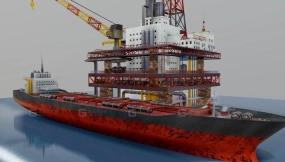 石油钻井平台和油轮 Oil Rig And Tanker