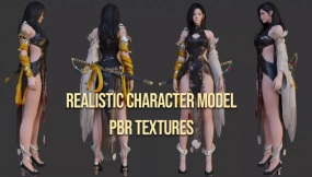 【UE】黑色沙漠Online女性人物角色模型 Lahn from Black Desert Online 3D model