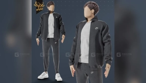 运动装简约男性角色  Minimal Male Character In Sportswear