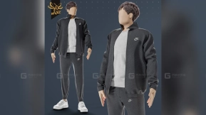 运动装简约男性角色  Minimal Male Character In Sportswear