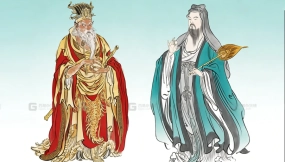 封神榜人物线稿白描工笔临摹中国画神仙绣像画谱李云中连环画图片