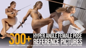 300张俯视角度女性pose参考图片