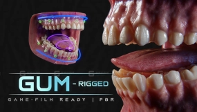 超写实牙龈 8K PBR材质 Ultra-Realistic Gum - 8K Pbr
