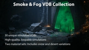 【UE】沙漠与雪景VDB特效合集vol.2 Desert & Snow VDB Collection Vol.2