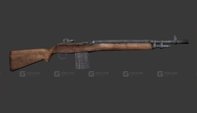 M14突击步枪-40 - M14 Assault Rifle 3D model-40