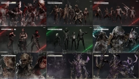 【UE】210个丧尸怪兽游戏角色合集资产包附加内容  Infinite Characters Collection Game Assets Extra