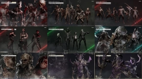 【UE】210个丧尸怪兽游戏角色合集资产包附加内容  Infinite Characters Collection Game Assets Extra