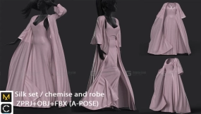 宽松睡袍吊带连衣裙