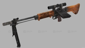 FG-42伞兵步枪 FG-42 3D model